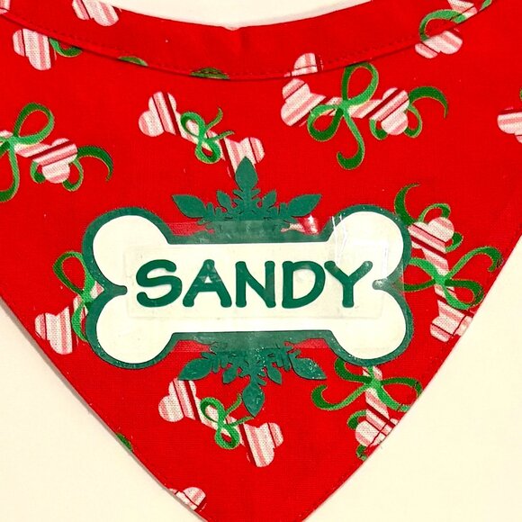 NEW HOLIDAY CUSTOM MADE "TIE & GO" Reflective Dog Bandanas - Picture 6 of 11